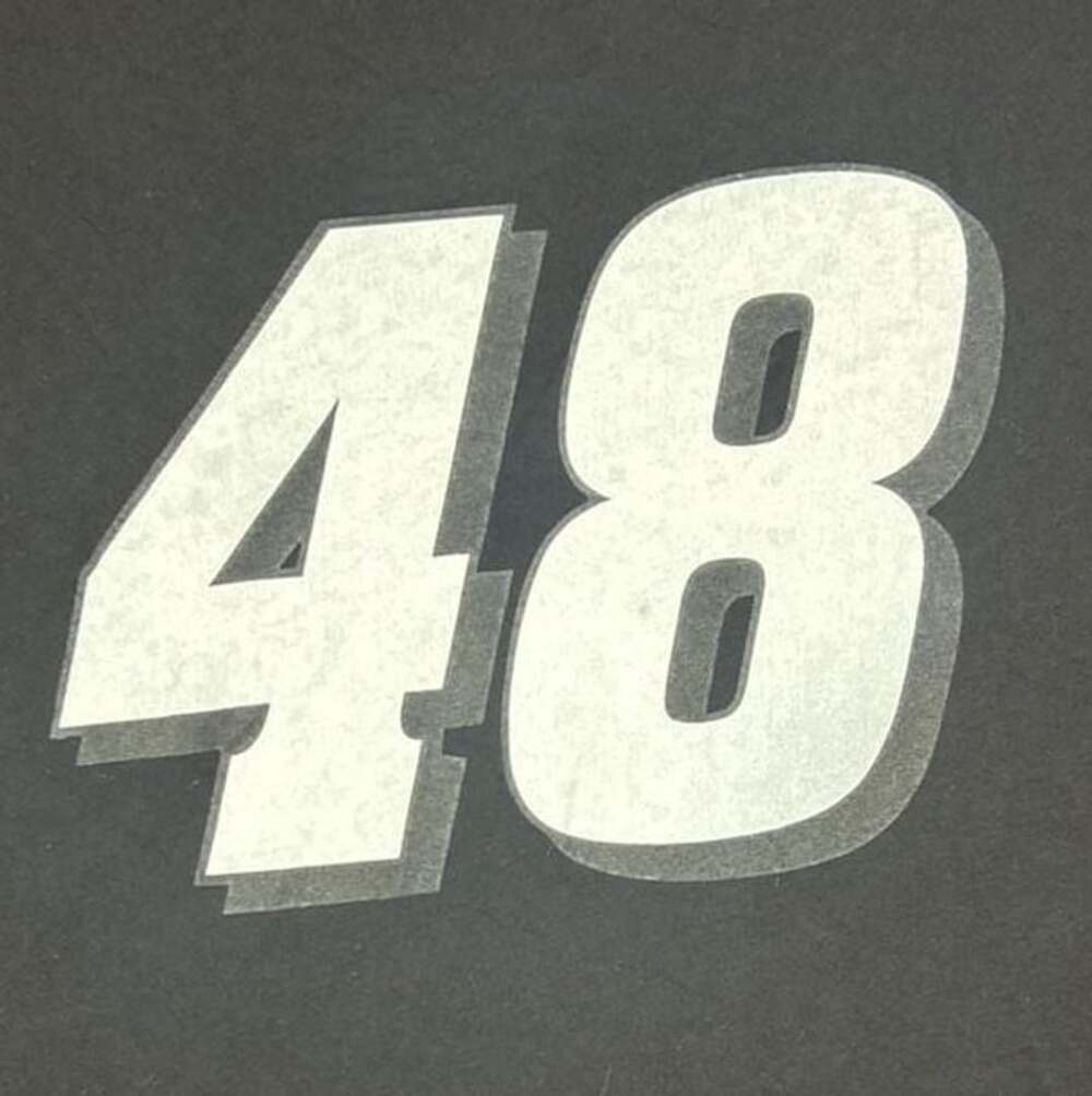 NASCAR 48 Long Sleeve T-Shirt Size 2XL Black Number 48